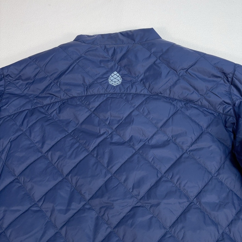 Stio Skycrest Insulated Snap Shirt Quilted Jacket Men's L Navy Thermore Ecodown - Picture 11 of 16